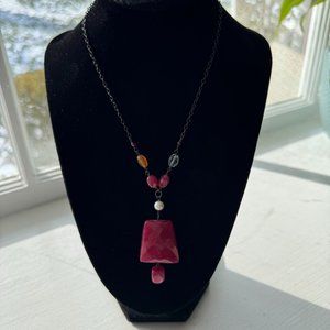 Vintage/Retired Silpada Ruby Jade Necklace